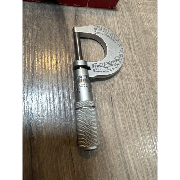 Starrett Micrometer Caliper No. 436 With Original Box & Decimal Chart Missing NU - Picture 3 of 6